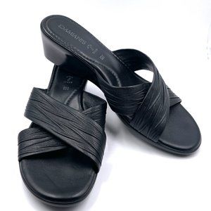 Damiani's Womens 168 Made in Italy Criss Cross Strap Sandals Size 9